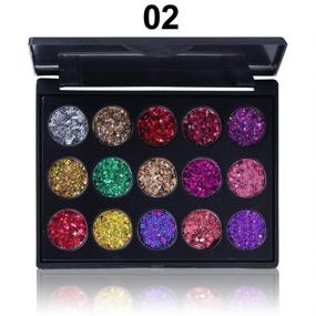 img 2 attached to Yeweian Glitter Eyeshadow Palette: 30 Ultra Pigmented Colors, Long Lasting & Waterproof Shimmer Makeup Palette Set