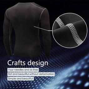 img 1 attached to 👕 Optimized Compression Undershirts Baselayer Thermal Clothing for Active Men