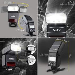 img 3 attached to 📸 GODOX TT350N TTL Wireless Flash Speedlite for Nikon D750 D750 D800 D70 D7100 D5200 D5100 - High-Speed Sync 2.4G 1/8000s GN36 Master Slave Digital Camera (TT350N)