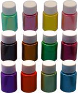 versatile mica powder pigments - enhance your crafts and diy projects with natural colors (12 colors) logo