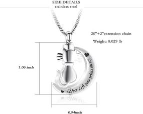 img 3 attached to Minicremation Pet Cremation Jewelry: Elegant Ashes Necklace Keepsake for Cats