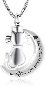 img 4 attached to Ювелирные изделия Minicremation для пепла питомца: элегантное ожерелье для памятных прахового животного для кошек