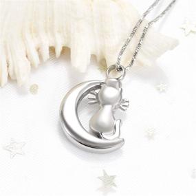 img 1 attached to Minicremation Pet Cremation Jewelry: Elegant Ashes Necklace Keepsake for Cats