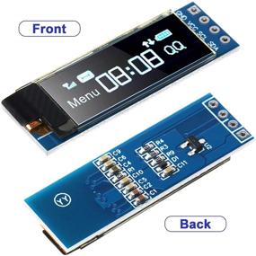 img 3 attached to Frienda 10 Pieces 0.91 Inch OLED Display Module Driver IIC I2C Serial Self-Luminous Display Board with Arduino Raspberry PI Compatibility (Blue)