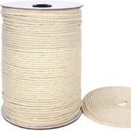 🧵 blisstime macrame cord - 3mm x 500 yards - natural cotton rope for wall hangings, plant hangers, crafts, knitting, decorative projects - soft undyed cotton strand twisted cord logo