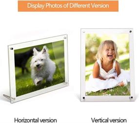 img 2 attached to 🖼️ Stylish 1 Pack Clear Acrylic Picture Frame, 8.5X11 - Perfect for Displaying Decorative Posters & Photos