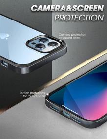 img 1 attached to 📱 SUPCASE Unicorn Beetle Edge Series iPhone 13 Pro (2021 Release) Clear Case - Slim Frame TPU Inner Bumper & Transparent Back, 6.1 Inch (Black)