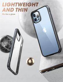 img 2 attached to 📱 SUPCASE Unicorn Beetle Edge Series iPhone 13 Pro (2021 Release) Clear Case - Slim Frame TPU Inner Bumper & Transparent Back, 6.1 Inch (Black)