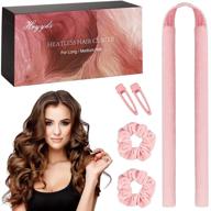 🌀 hryyds heatless curling rod headband - upgraded with gift box, velvet curls headband ​- no smell, heatless hair curler for medium and long hair, overnight no heat curlers with curling ribbon logo