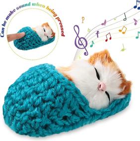 img 2 attached to Cozy Comfort: Snuggle up with Pieces Sleeping Slippers Fluffy Kittens