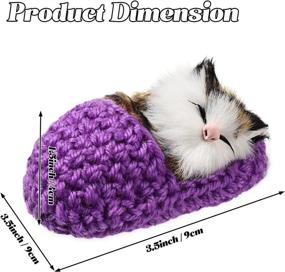img 3 attached to Cozy Comfort: Snuggle up with Pieces Sleeping Slippers Fluffy Kittens