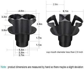 img 2 attached to Улучшите держатель для кружек в вашем автомобиле с помощью расширителя держателя для кружек в автомобиле Heart Horse: съемный, регулируемый и многофункциональный!
