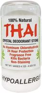 🌿 thai crystal deodorant stones: effective natural deodorant, 2-pack (4.25 oz each), varying packaging logo