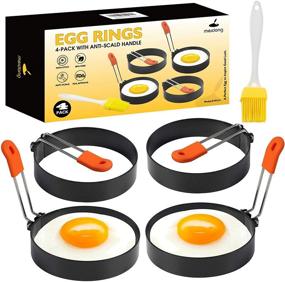 img 4 attached to 🍳 Meidong Egg Rings - Pack of 4 (4-inch)