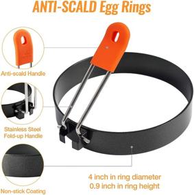 img 3 attached to 🍳 Meidong Egg Rings - Pack of 4 (4-inch)