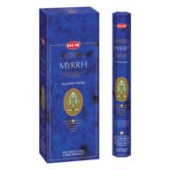 🌿 hem myrrh incense sticks - 6 packs - 120 sticks - 301g for enhanced seo logo