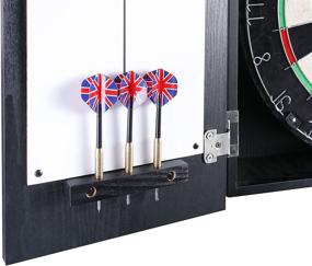 img 1 attached to 🎯 Hathaway Winchester Dartboard & Cabinet Set: Premium Quality for Endless Darting Fun