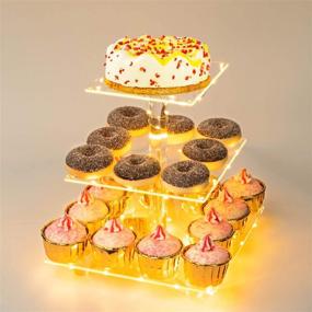 img 4 attached to Yellow Acrylic Cupcake Weddingwish for Birthdays, Holidays, and Christmas