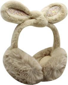 img 4 attached to Orityle Winter Foldable Earmuff Sequins Girls' Accessories in Cold Weather