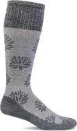 sockwell womens graduated compression charcoal logo