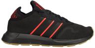 adidas swift core black scarlet men's shoes logo