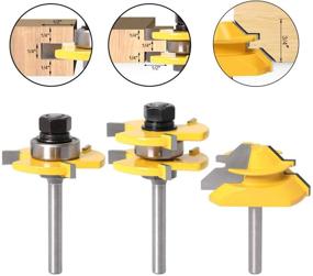 img 3 attached to 🔧 Precision Degree Router Tongue Milling Tool for Exceptional Woodworking Results