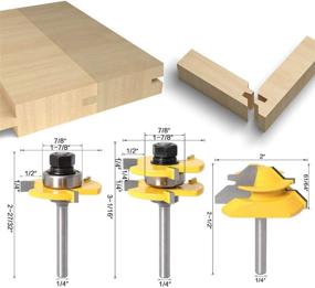 img 2 attached to 🔧 Precision Degree Router Tongue Milling Tool for Exceptional Woodworking Results