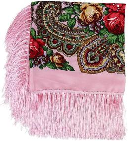 img 1 attached to Oversized Traditional Ukrainian Tassel Fringes Women's Accessories in Scarves & Wraps