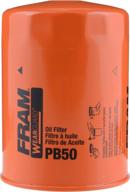 enhance engine performance with fram pb50 oil filter – premium quality filter for optimal oil circulation logo