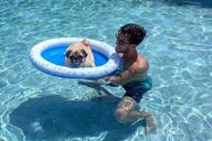 poolcandy inflatable pet float logo