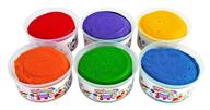 non-toxic scented colored dough - 6lbs, 6 vibrant colors & fruity scents, resealable tubs, soft & no-crumble, perfect for sensory play, modeling & kids logo