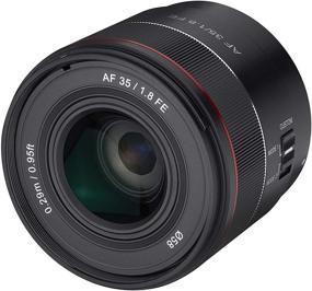 img 1 attached to Compact Full Frame Wide Angle Lens for Sony E Mount: Rokinon 35mm F1.8 Auto Focus, Black (IO3518-E)