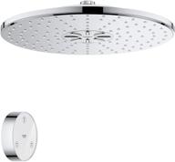 🚿 grohe 26644000 rainshower smartconnect showerhead: remote control, 2 spray options, starlight chrome logo