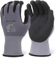 nugear microfoam nitirile gloves 15 gauge - superb 12 pair set for optimal protection! logo