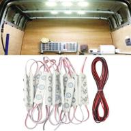 🚗 royfacc 60 led car interior light bright white lighting dome lamp ceiling work lights kit for van truck auto car vehicle caravan dc 12v - ultimate illumination solution! (20 modules, white) logo