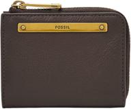 fossil womens mini wallet brown women's handbags & wallets logo