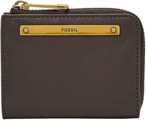 img 4 attached to Fossil Womens Mini Wallet Brown Women's Handbags & Wallets
