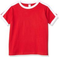 👦 clementine toddler soccer ringer t shirt for boys: stylish clothing, tops, tees, and shirts logo