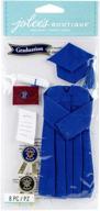 jolee's boutique blue cap and gown stickers - enhancing your graduation attire logo