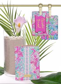img 1 attached to Lilly Pulitzer Leatherette Passport Holder