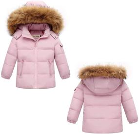 img 2 attached to 🧥 2-Piece Kids Winter Puffer Jacket and Snow Pants Snowsuit Skisuit Set