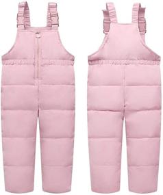 img 1 attached to 🧥 2-Piece Kids Winter Puffer Jacket and Snow Pants Snowsuit Skisuit Set