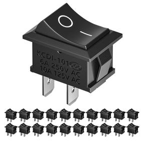 img 4 attached to 🔌 MiMoo 20pcs On/Off Rocker Switch: Mini Boat Switch for Car, Auto, Boat & Household Appliances