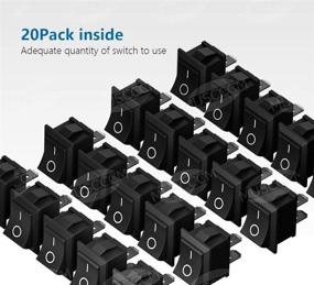 img 2 attached to 🔌 MiMoo 20pcs On/Off Rocker Switch: Mini Boat Switch for Car, Auto, Boat & Household Appliances