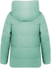 img 2 attached to Stylish Green Hooded Winter Jackets for Women: Trendy Cropped Outerwear to Stay Cozy in Fashion