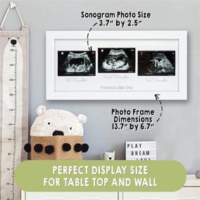 img 3 attached to 👶 Alpine White Baby Triple Sonogram Picture Frame - Ultrasound Photo Frames for First-Time Expecting Mom Gift - Pregnancy Essentials - Baby Announcement and Nursery Decor - Pregnant Mom Gifts