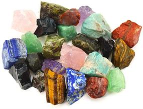 img 3 attached to 🔮 1 фунт неровных камней из Мадагаскара - Крупные натуральные сырые камни 1" для полировки, создания кабошонов, фонтанов - Припустимые кристаллы и принадлежности для Викки.