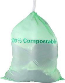 img 4 attached to Drawstring Compostable 13Gallons 49 2Liter Biodegradable