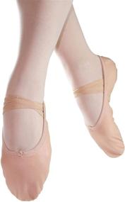 img 3 attached to 🩰 Danzcue Child Leather Ballet Slipper Girls' Shoes: Exceptional Comfort and Style for Active Girls