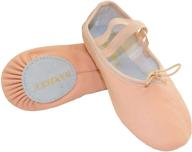 🩰 danzcue child leather ballet slipper girls' shoes: exceptional comfort and style for active girls logo